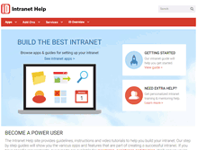 Tablet Screenshot of help.intranetdashboard.com
